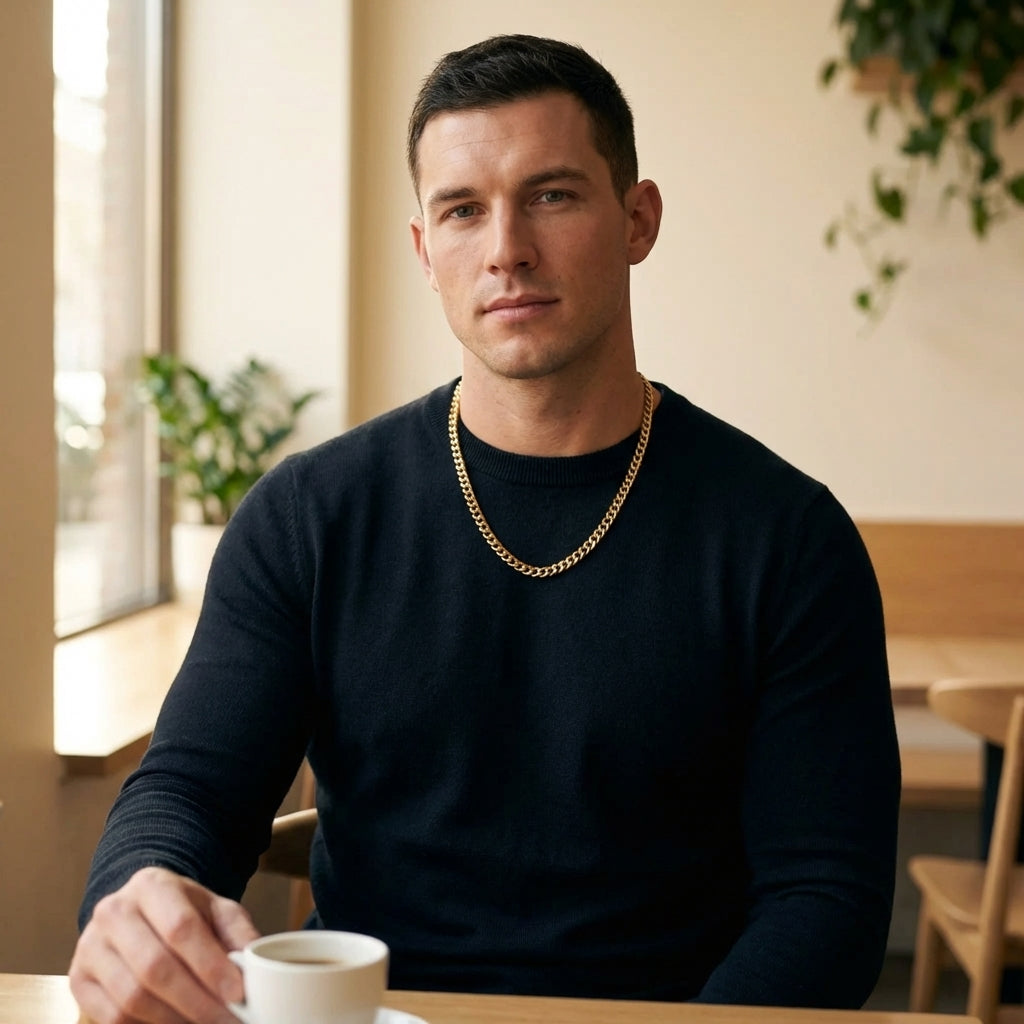 STAVR Cafe — Cuban Link 5MM Chain — 18K Gold