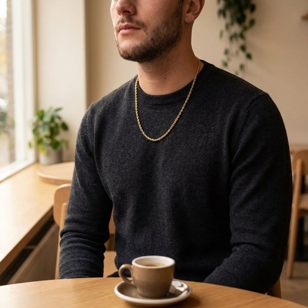 STAVR Cafe — Rope 3MM Chain — 18K Gold