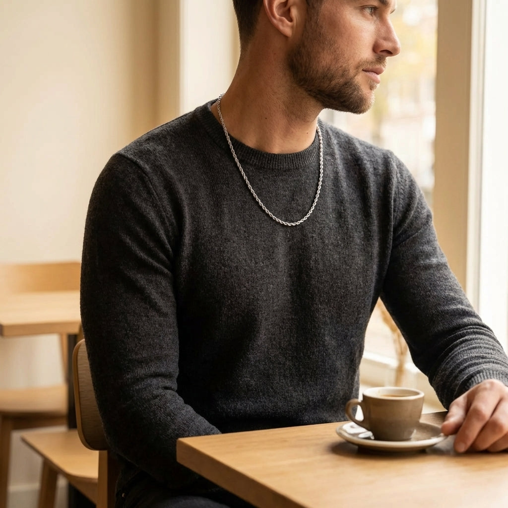 STAVR Cafe — Rope 3MM Chain — Silver