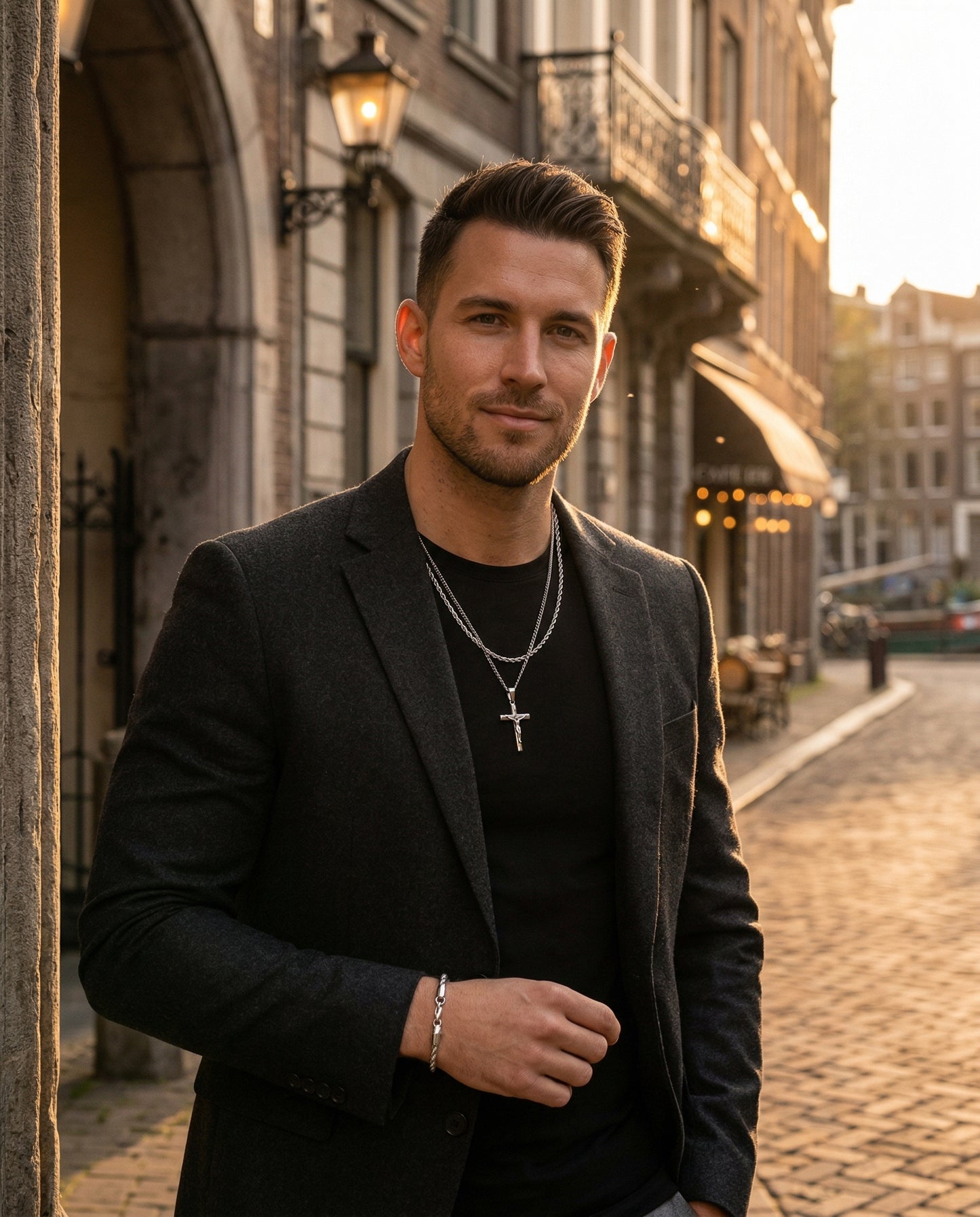 Cross Gift Set — Silver lifestyle photo - premium masculine style