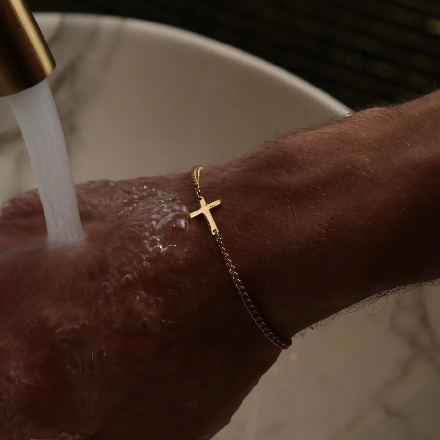 Chain 2MM Men's Bracelet — 18K Gold