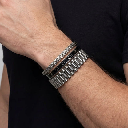 Presidential Black Men's Set — Silver