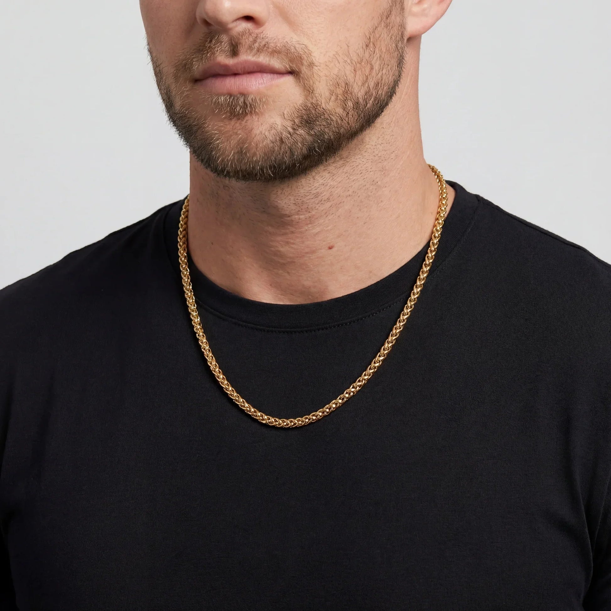 Franco 5MM Men's Chain — 18K Gold