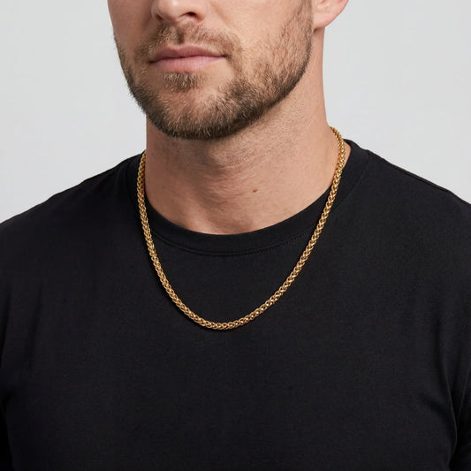Franco 5MM Men's Chain — 18K Gold