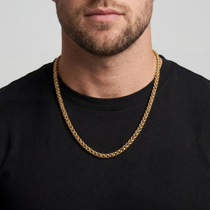 Wheat 5MM Men's Chain — 18K Gold