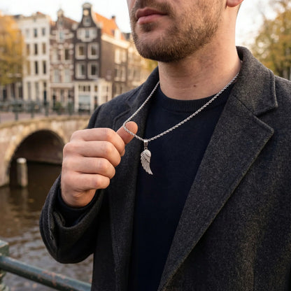 Wing Men's Pendant — Silver