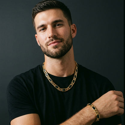 STAVR Onmodel — Presidential Black Men's Set — 18K Gold