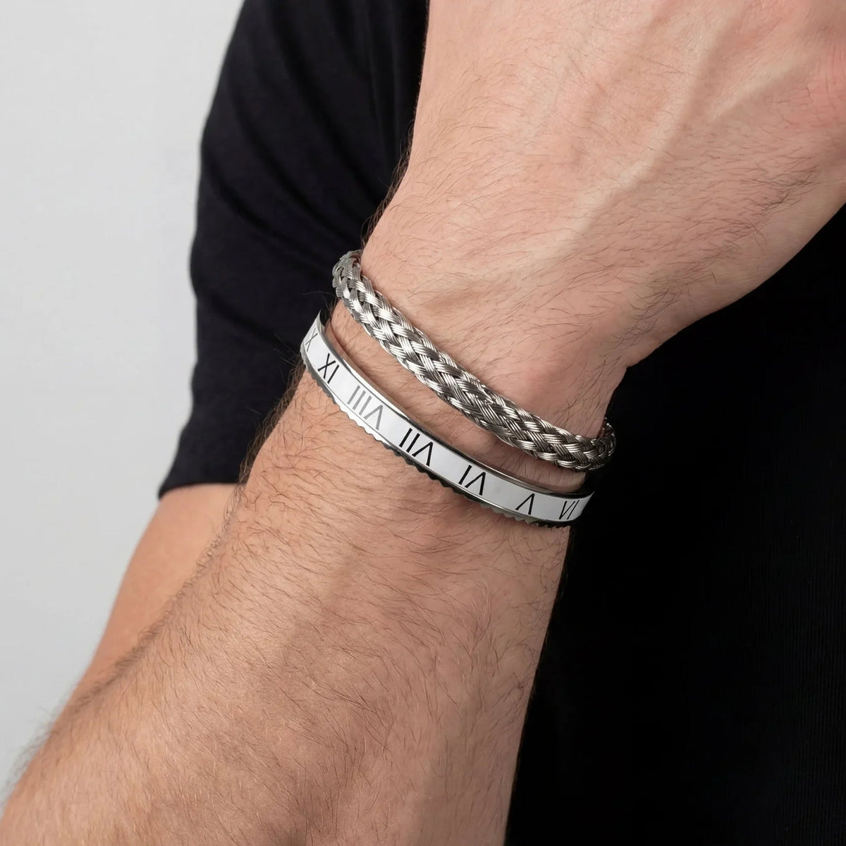 Wire × Rome White Men's Set — Silver