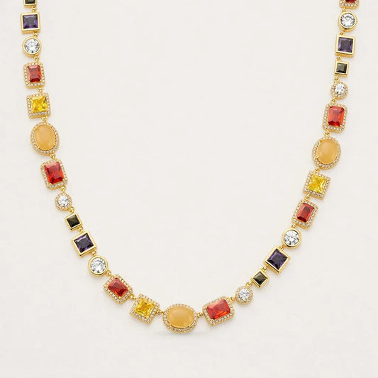 Gemstone Men's Necklace — 18K Gold