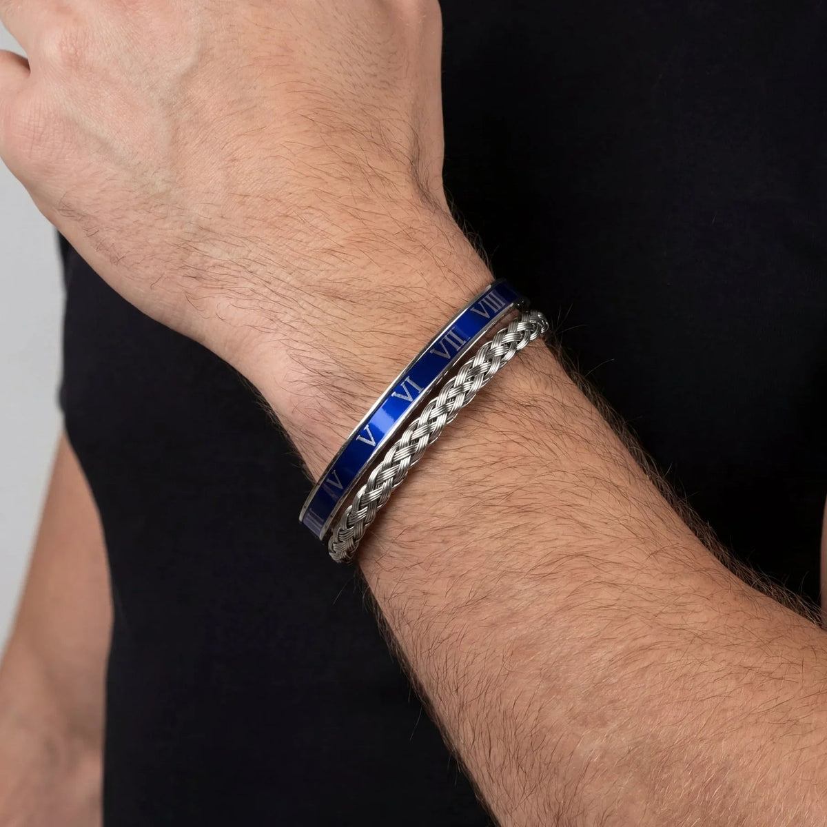 Wire × Rome Blue Men's Set — Silver