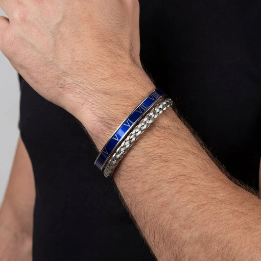 Wire × Rome Blue Men's Set — Silver