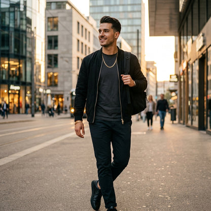 STAVR Urban — Figaro 5MM Men's Set — 18K Gold
