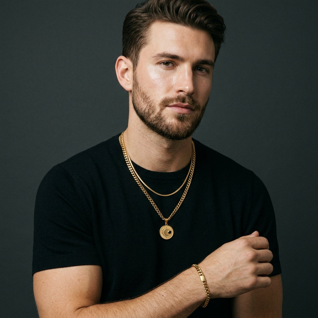 STAVR Onmodel — Eclipse Men's Set — 18K Gold