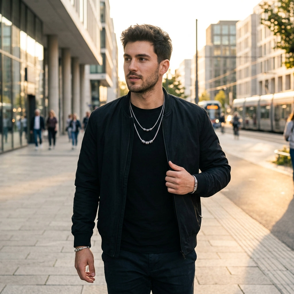 STAVR Urban — Wire × Rome Black Men's Set — Silver
