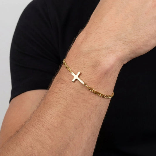 Chain 2MM Men's Bracelet — 18K Gold