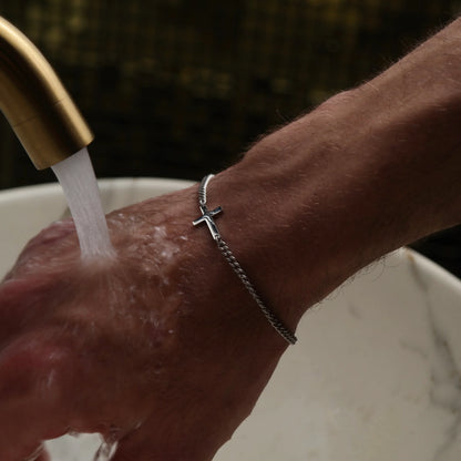 Chain 2MM Men's Bracelet — Silver