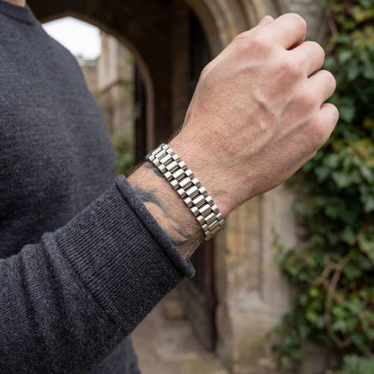 Rolex 15MM Men's Bracelet — Silver