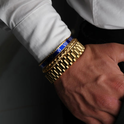 Presidential Blue Men's Set — 18K Gold