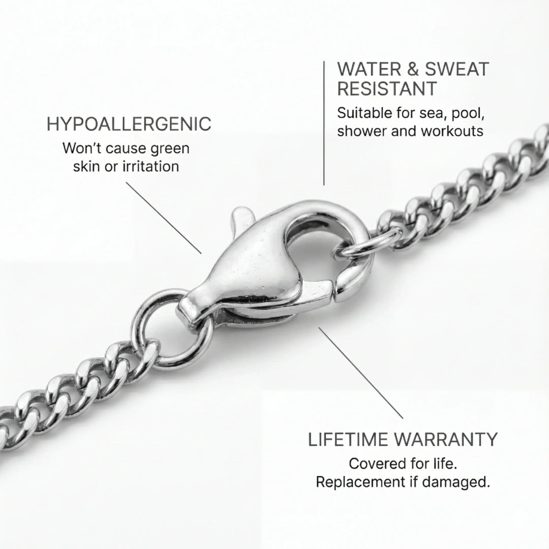 Chain 2MM Men's Bracelet — Silver