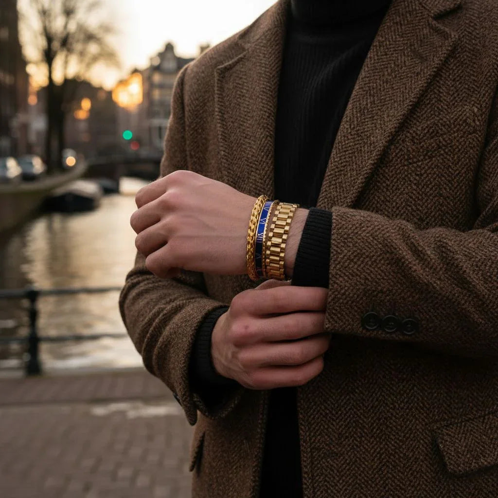 Presidential Blue Men's Set — 18K Gold