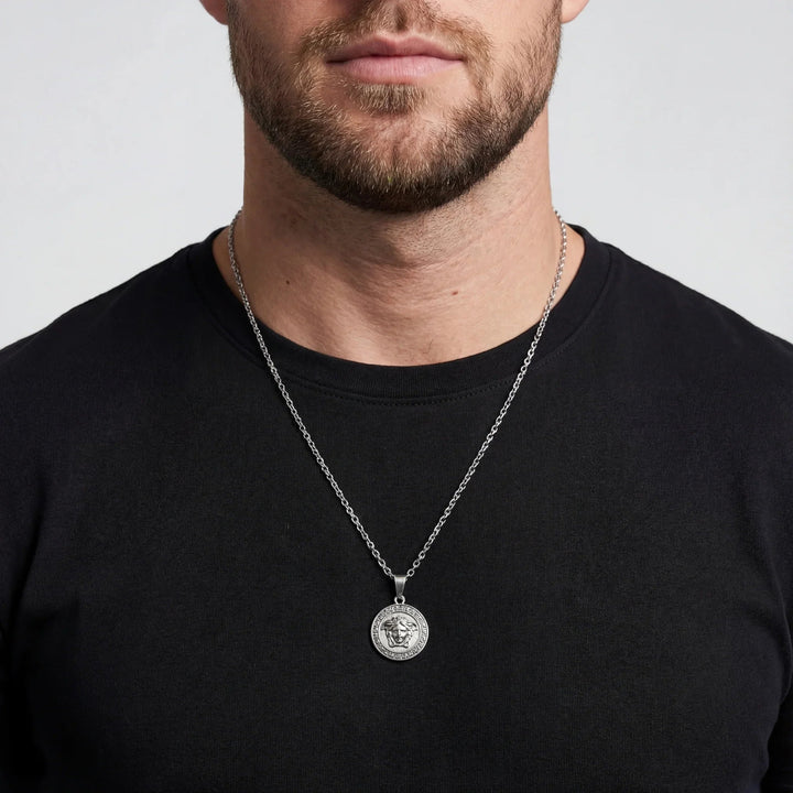Medusa Men's Pendant — Silver