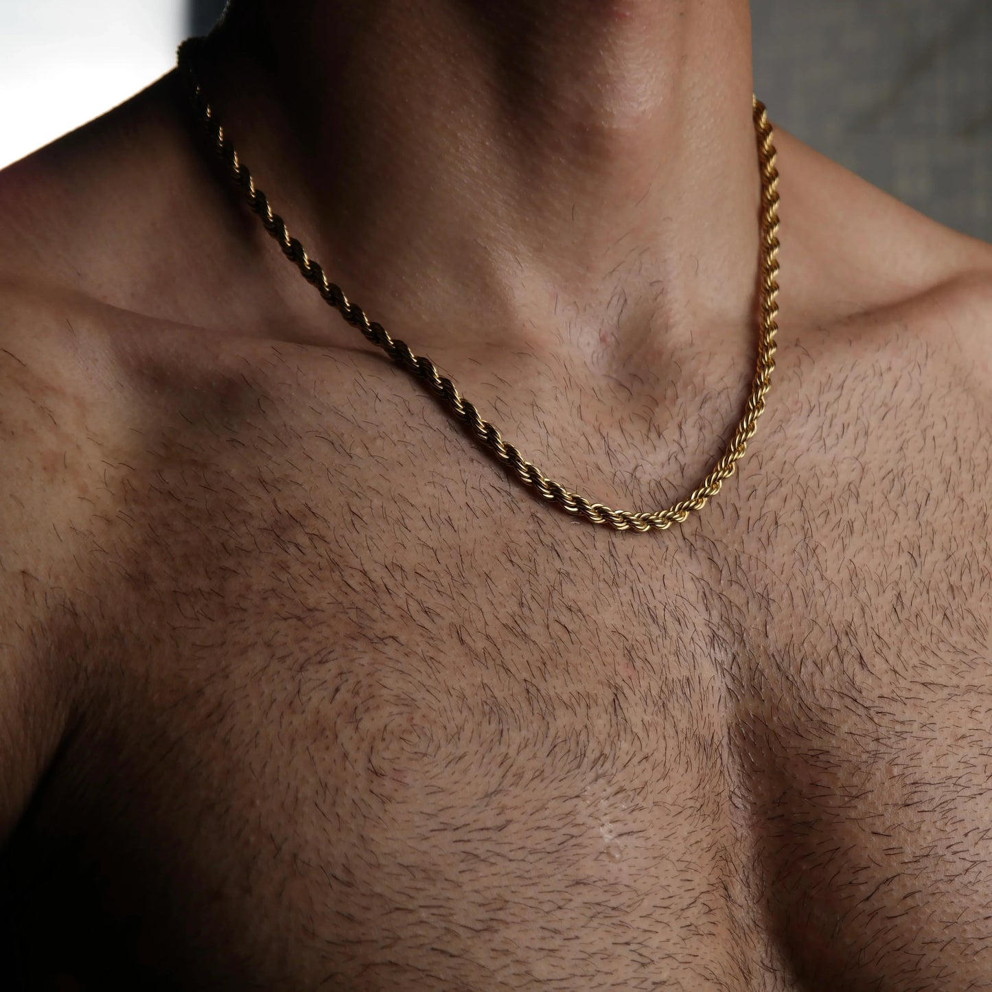 Rope 5MM Men's Chain — 18K Gold