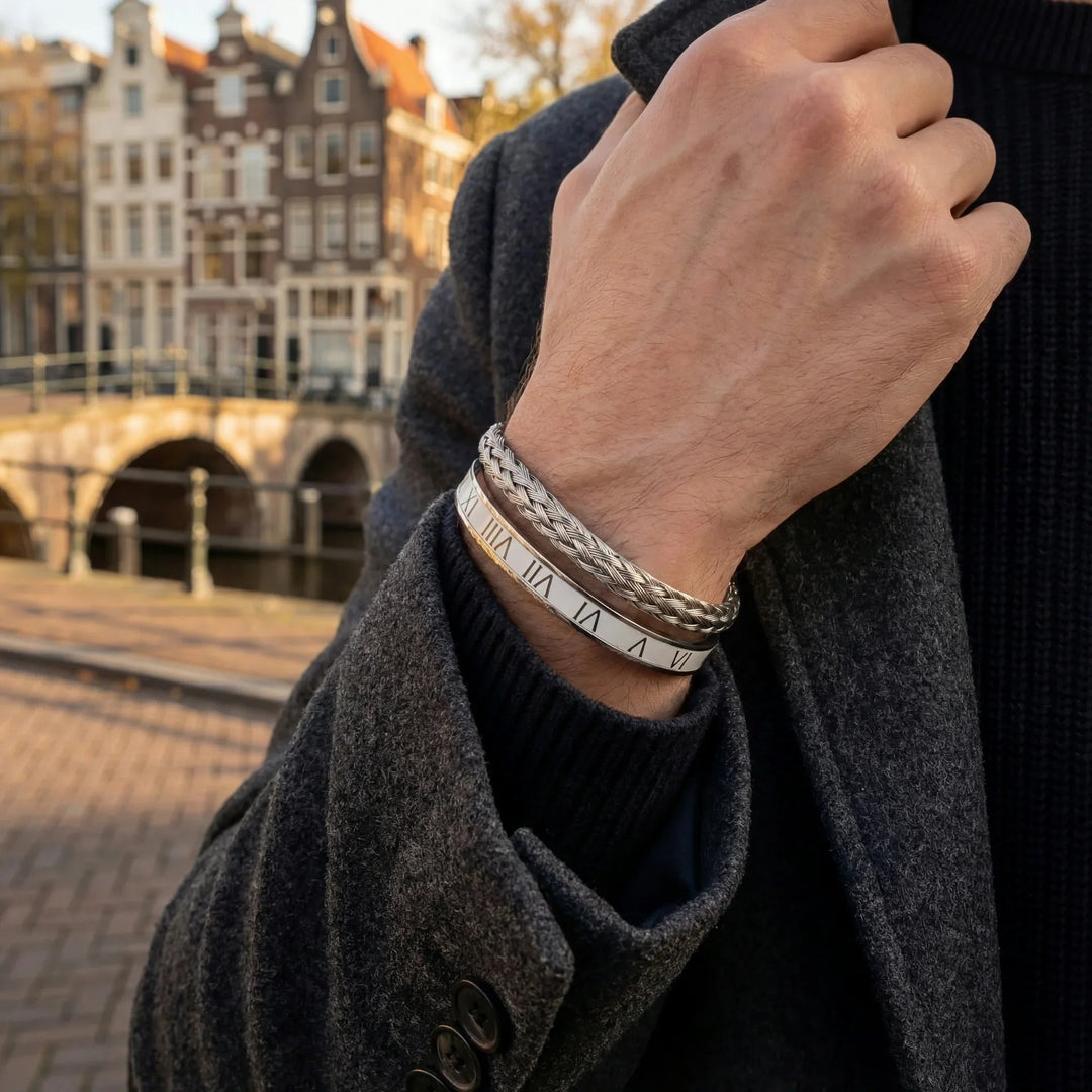 Wire × Rome White Men's Set — Silver
