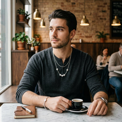 STAVR Cafe — Wire × Rome White Men's Set — Silver