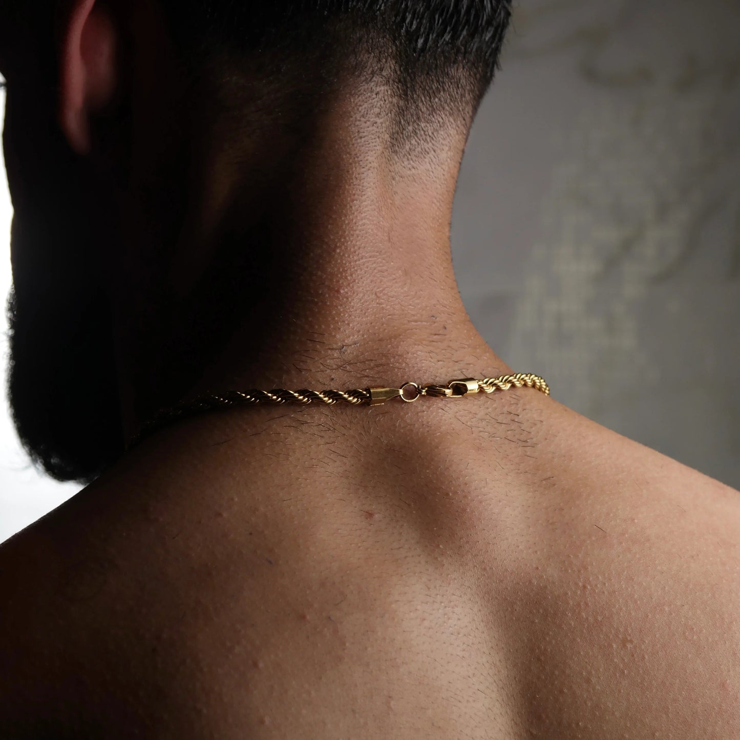 Rope 5MM Men's Chain — 18K Gold