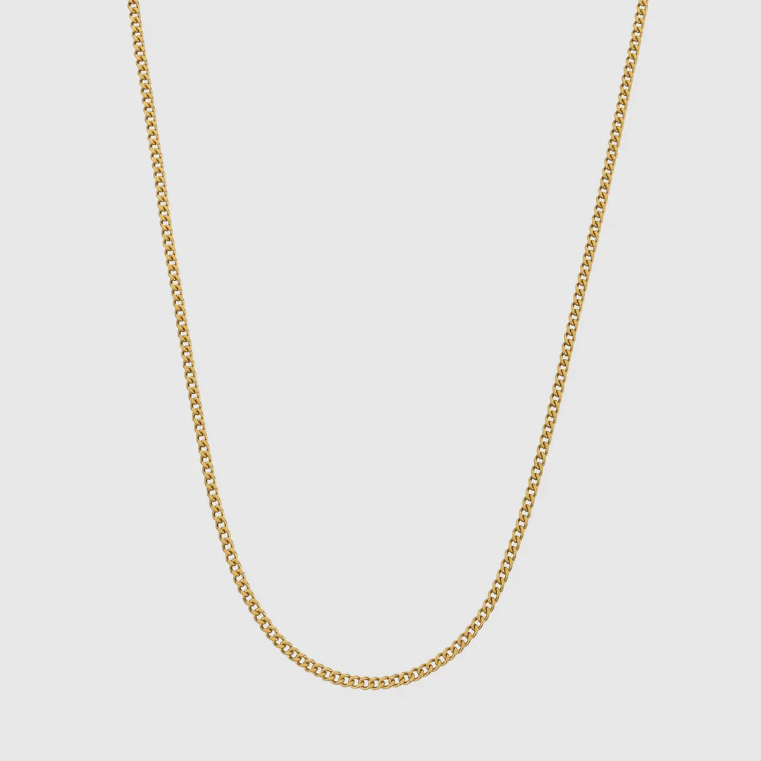 Cuban Link 2MM Men's Chain — 18K Gold