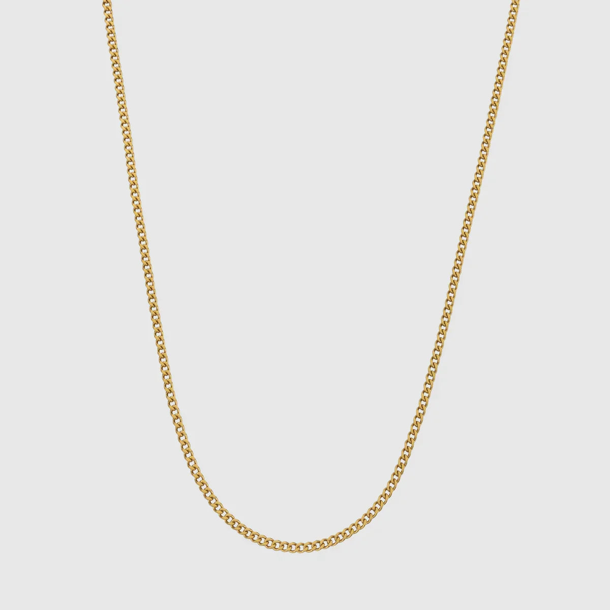 Cuban Link 2MM Men's Chain — 18K Gold