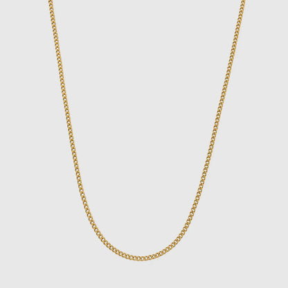 Cuban Link 2MM Men's Chain — 18K Gold