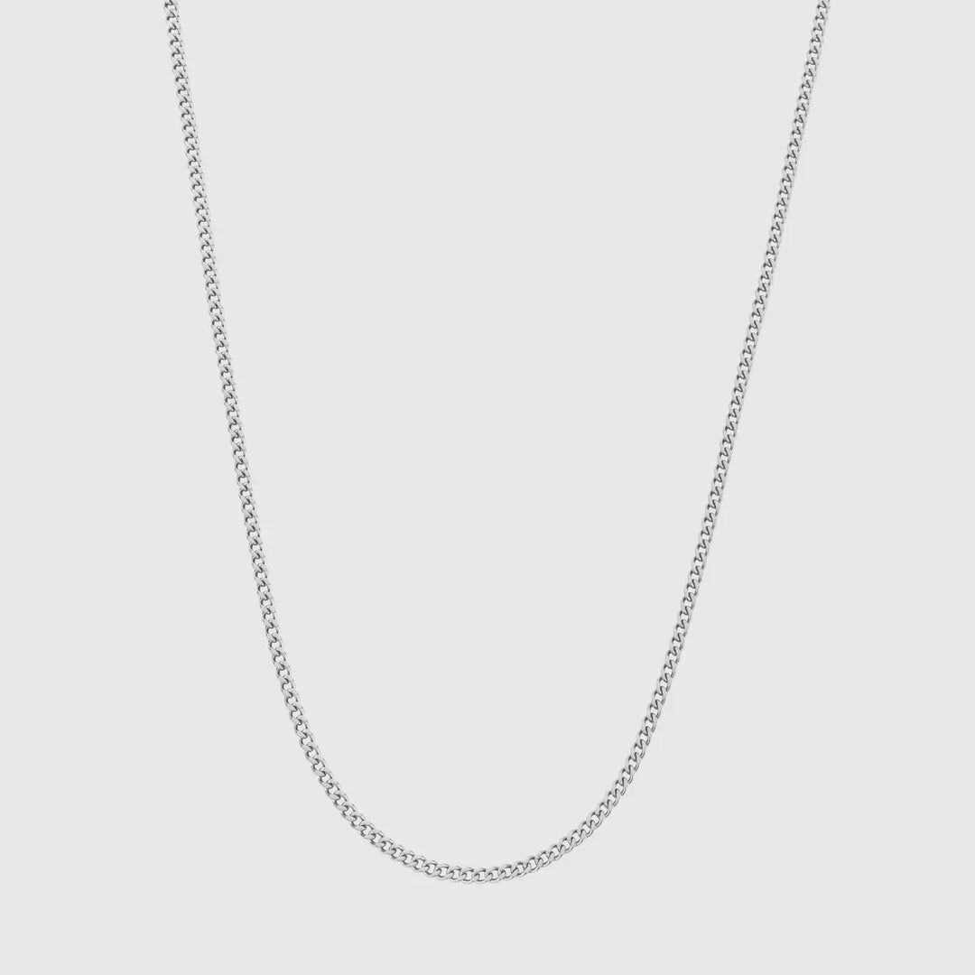 Cuban Link 2MM Men's Chain — Silver