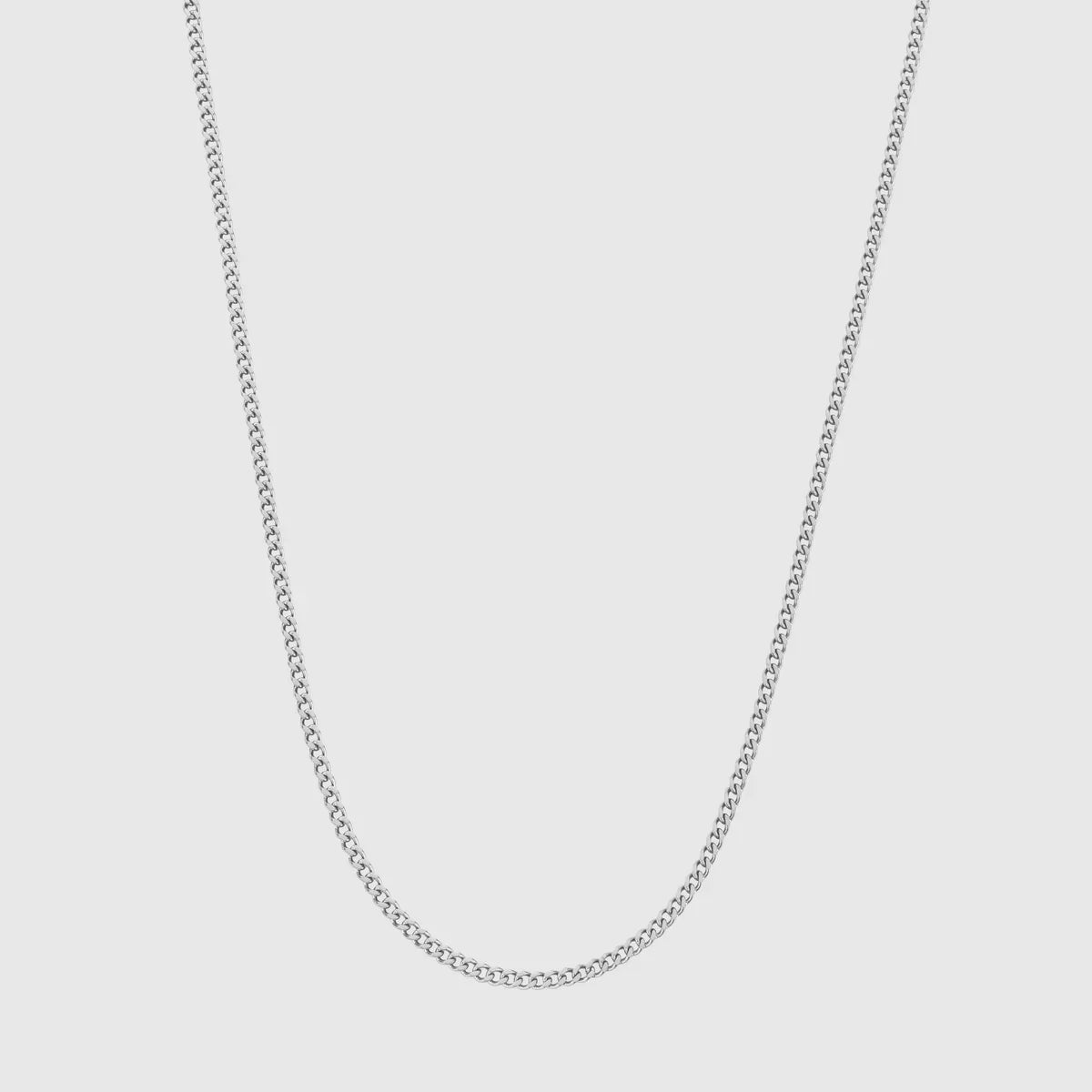 Cuban Link 2MM Men's Chain — Silver