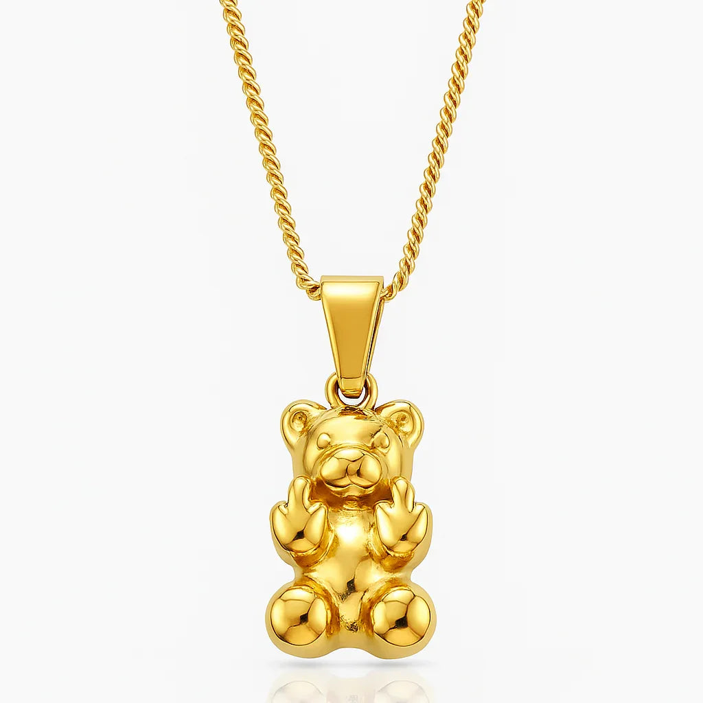 Bear Men's Pendant — 18K Gold