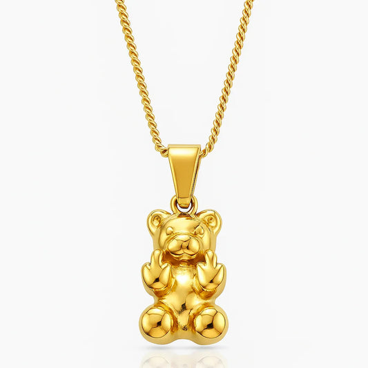 Bear Men's Pendant — 18K Gold