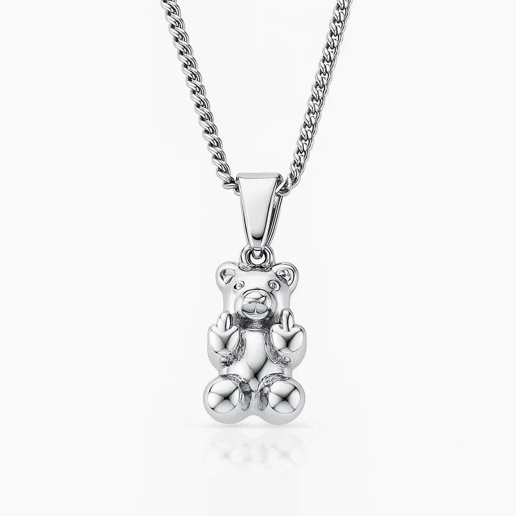 Bear Men's Pendant — Silver