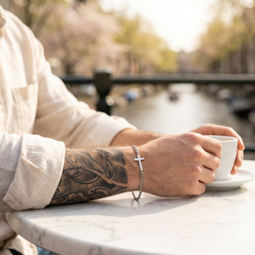 Chain 2MM Men's Bracelet — Silver