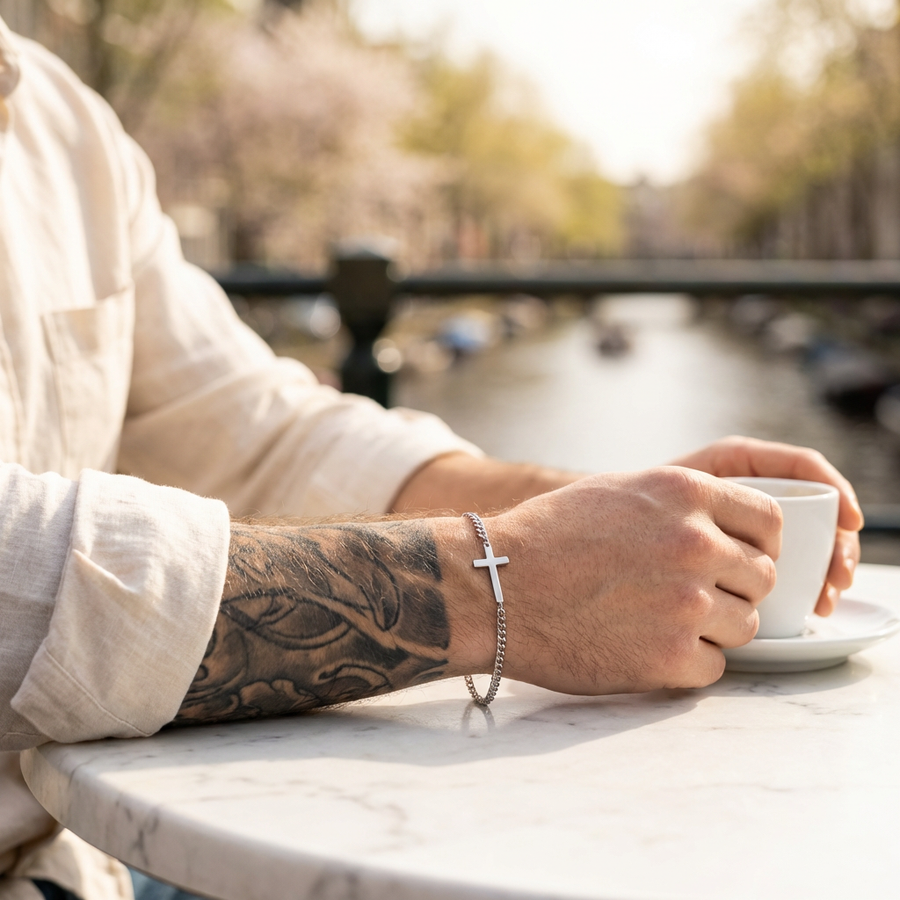 Chain 2MM Men's Bracelet — Silver