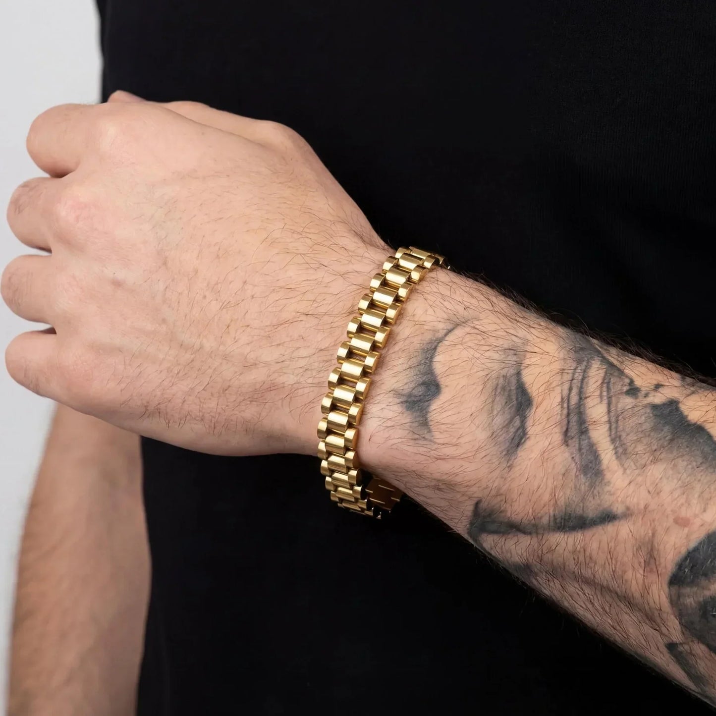Rolex Men's Bracelet — 18K Gold