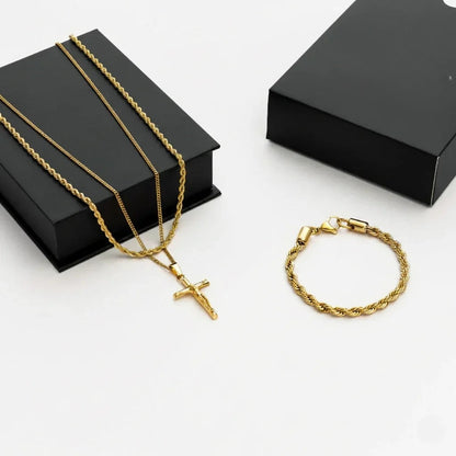 Cross Men's Gift Set — 18K Gold