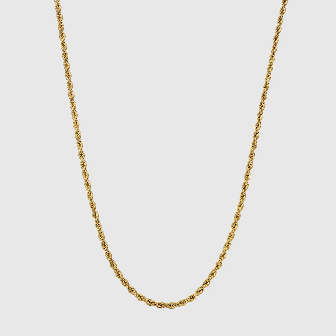 Rope 3MM Men's Chain — 18K Gold
