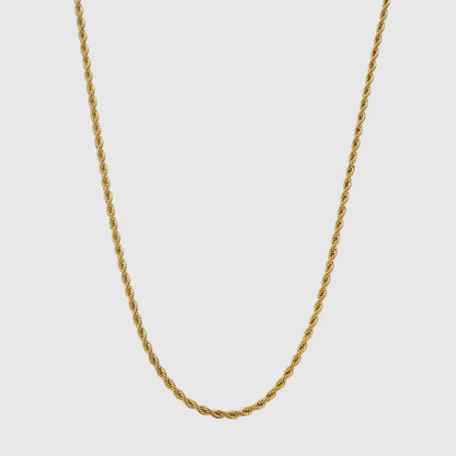 Rope 3MM Men's Chain — 18K Gold