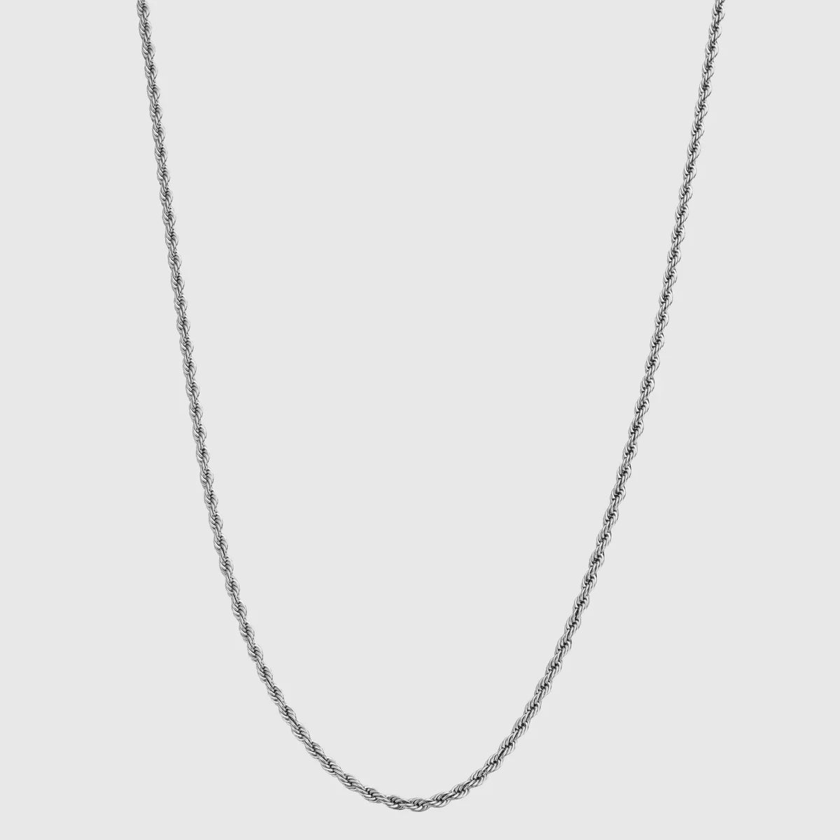 Rope 3MM Men's Chain — Silver