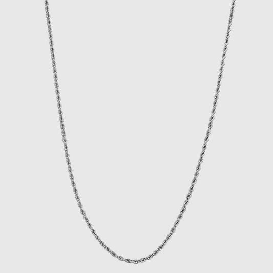 Rope 3MM Men's Chain — Silver