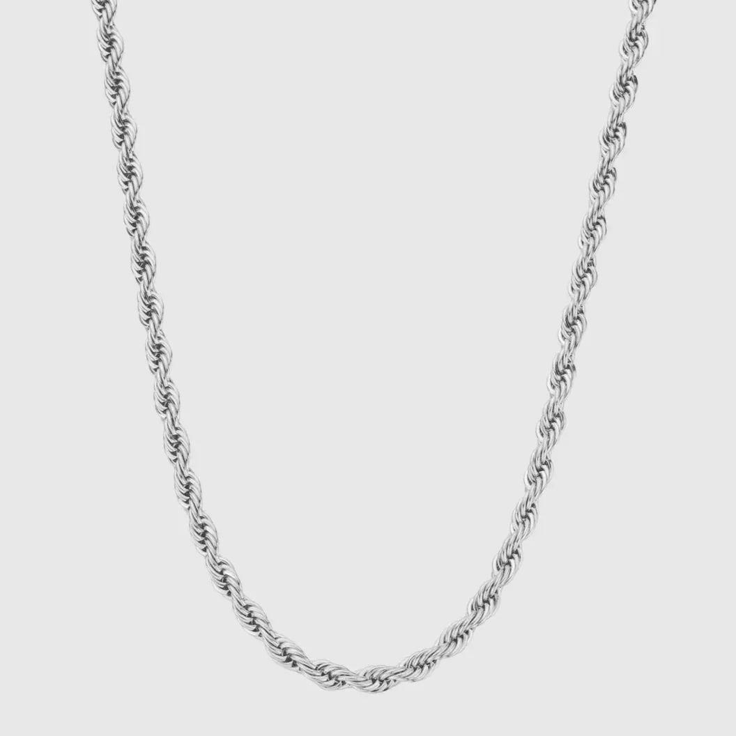Rope 5MM Men's Chain — Silver