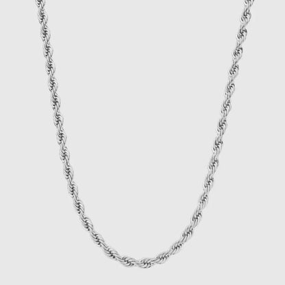Rope 5MM Men's Chain — Silver