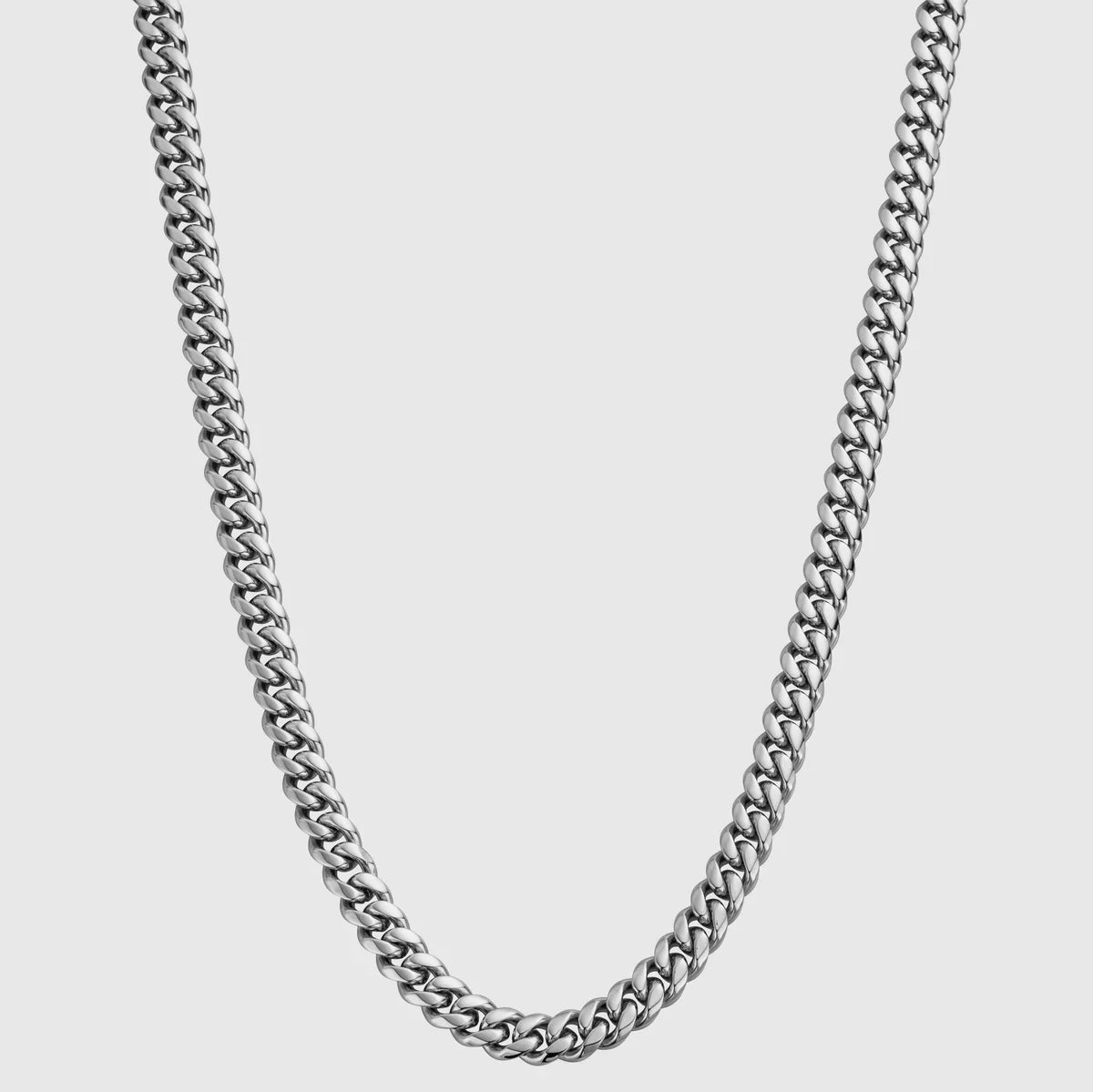 Cuban Link 8MM Men's Chain — Silver
