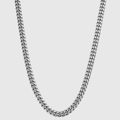 Cuban Link 8MM Men's Chain — Silver