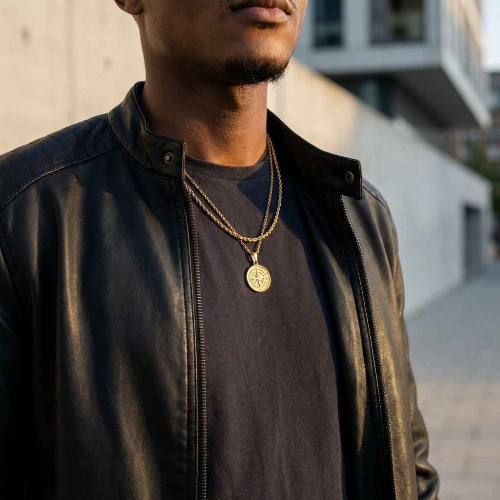 STAVR Urban — Compass × Rope Set — 18K Gold